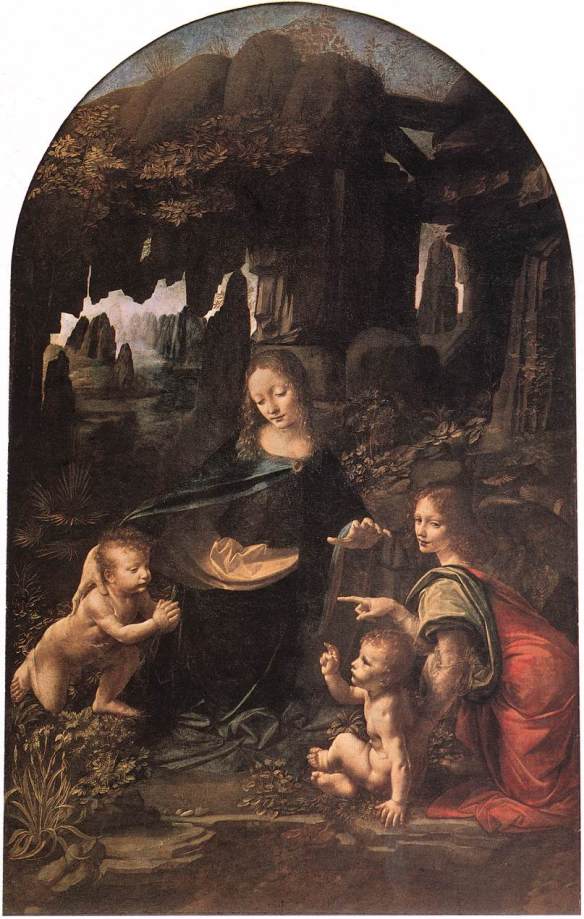 Virgin of the Rocks 1483-86 Oil on panel, 199 x 122 cm Musée du Louvre, Paris.